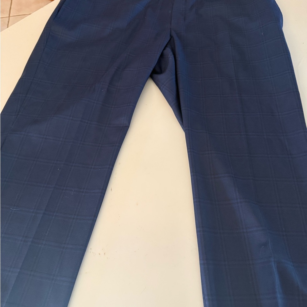 Michael Kors Gray and Blue Striped Garment